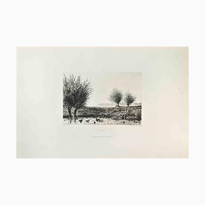 Eugène Delâtre, The Morning, Etching, 1870s