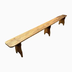 French Long Pine Bench