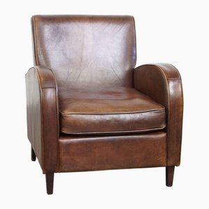 Vintage Sheep Leather Armchair