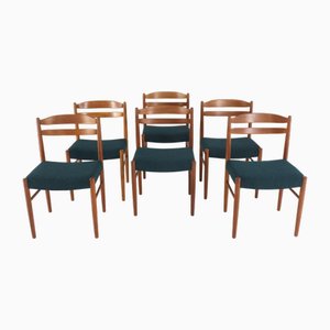 Chaises par Carl Ekström pour Albin Johansson, 1970s, Set de 6