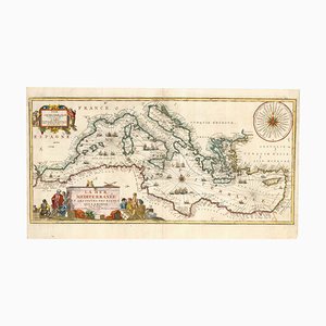 Early 18th Century Map of the Mediterranean