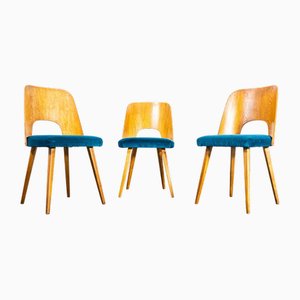 Sillas de comedor tapizadas de Oswald Haerdtl, años 60. Juego de 3