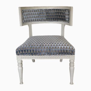 Gustavian Armchair in Velvet, 1880s