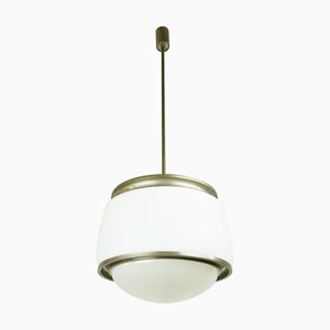 Nickel Plated Brass Kappa Ceiling Lamp by Sergio Mazza for Artemide, 1960s