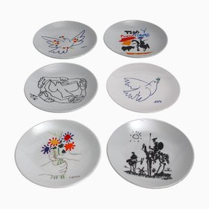 Porzellanteller mit Werkmotiven von Pablo Picasso, 1999