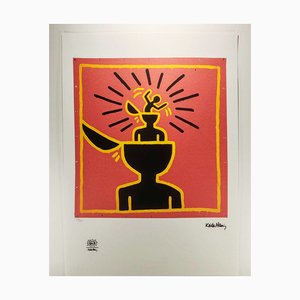 Después de Keith Haring, Composición, Litografía, años 90