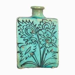 Small Turquoise Qajar Vases, Set of 2