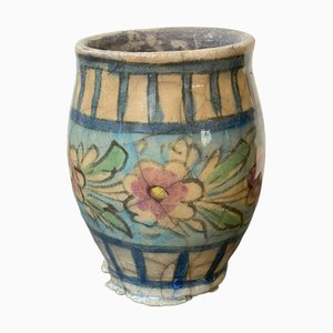 Vaso grande rotondo bianco Qajar