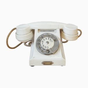 Telefono vintage industriale in bachelite di Ericsson, anni '50