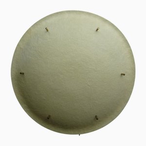 Lampada da soffitto rotonda Sputnik in fibra di vetro, anni '50