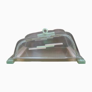 Art Deco Acrylic Butter Dish, 1930