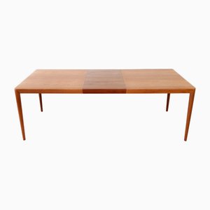 Teak Extendable Dining Table by Erik Riisager Hansen for Haslev, 1960s