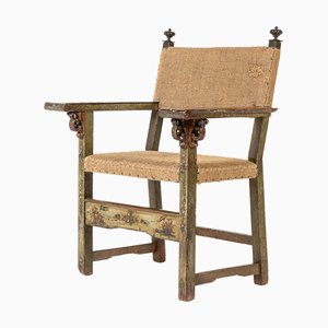 Antique Italian Chinoiserie Armchair