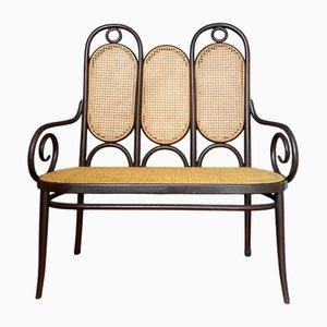 Bench in Bentwood and Canework by Michael Thonet for Thonet