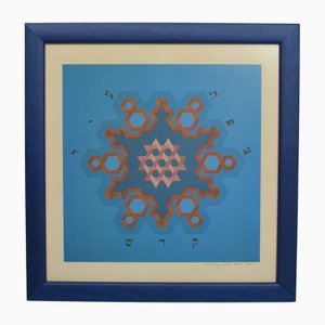 Yaakov Kaszemacher, Geometrische Komposition, 1980er, Pigmentdruck