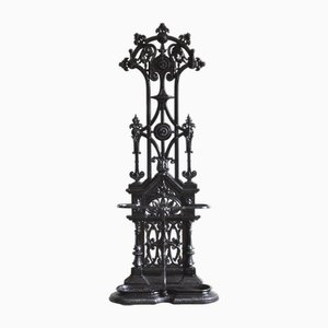 Meuble d'Entrée Victorien en Fonte dans le style de Christopher Dresser, 1870