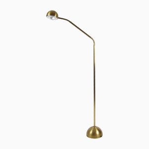 Mid-Century Modern Brass Floor Lamp from Hustadt Leuchten, 1970s