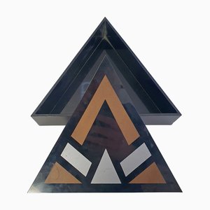 Baratija estilo Art Déco de vidrio acrílico, años 60