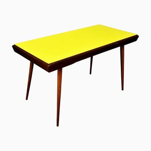 Czech Yellow Coffee Table, 1960s