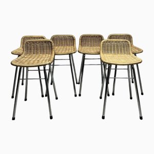 Tabouret en Rotin par Rohé Noordwolde
