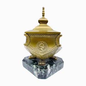 Calamaio in ottone e bronzo, metà XIX secolo