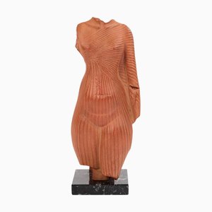 French Artist, Female Torso, 1972, Terracotta