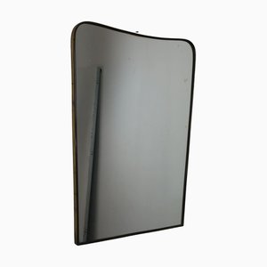 Miroir Mid-Century Moderne en Laiton par Gio Ponti, Italie, 1950s