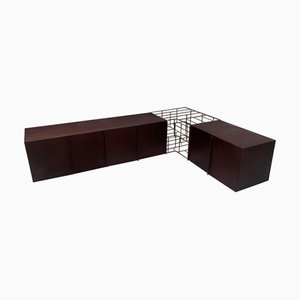 Train Sculptural Corner Sideboard attributed to Alberto Tonni, Italy, 1980s