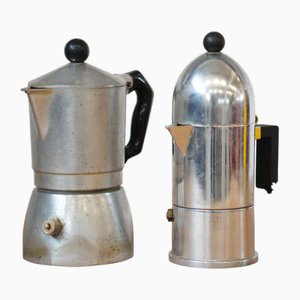 Cafetières Moka de Bialetti & Alessi, Italie, 1970s, Set de 2