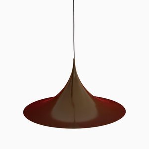 Semi-Pendant Lamp attributed to Bonderup and Thorup for Fog and Morup, Denmark, 1960s