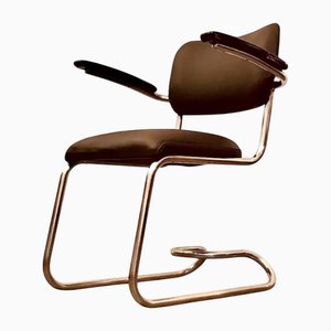 Deutscher Bauhaus Streamline Schreibtischstuhl, 1940er