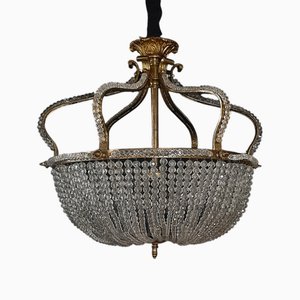 Grand Lustre Parisien en Bronze Doré, 1890s