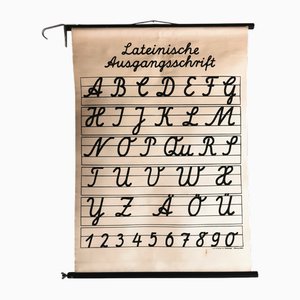 Carte Scolaire Mid-Century par Karl Mildenberger, 1950s