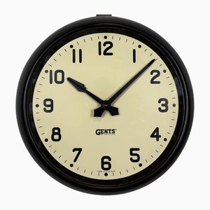 Vintage Brown Bakelite Wall Clock by Gents of Leicester, 1950s