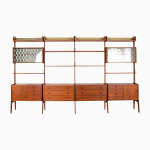 Ergo 4 Module Teak Wandregal von John Texmon & Einar Blindheim für Blindheim Mobelfabrikk, 1960er, 4er Set