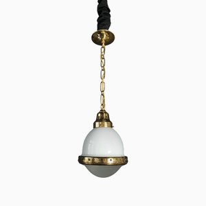 Small Antique Pendant Light, 1920s