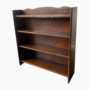 Vintage Open Fronted Free-Standing Bookcase, 1930s