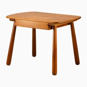 Vintage Danish Beech Side Table, 1950s
