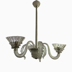 Murano Glass Chandelier, 1940s