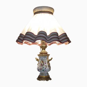 Paris Porcelain Lamp with Birds and Flowers, 1870