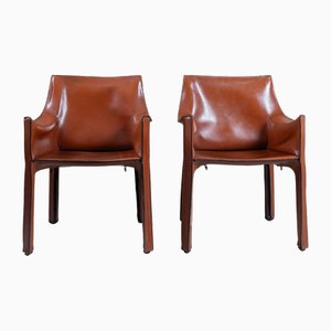 Cab 413 Stühle von Mario Bellini für Cassina, 1970er