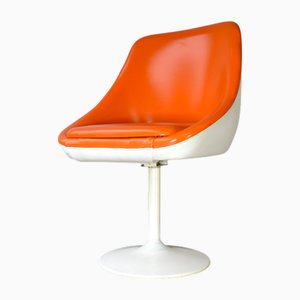 Silla giratoria era espacial en naranja, años 70