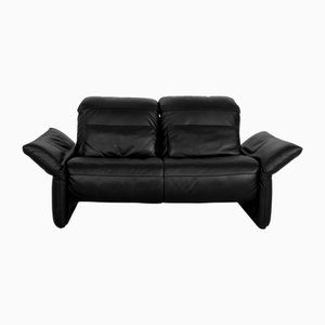 Elena 2-Seater Sofa in Black Leather from Koinor