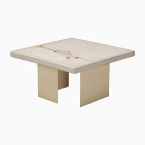 White Sofa Side Table by Paul Kingma, Netherlands, 1986
