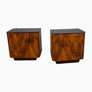 Vintage Art Deco Bedside Tables, 1933, Set of 2