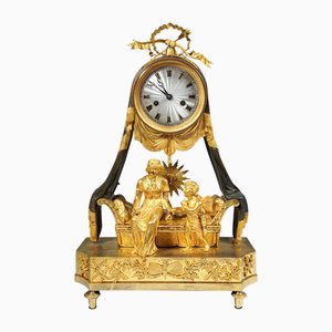 French Ormolu Mantle Clock with Baldaquin Bed Pendulum, Paris, France, 1790s
