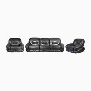 Vintage Space Age Okay Sofa Set by Adriano Piazzesi, 1970s, Set of 3