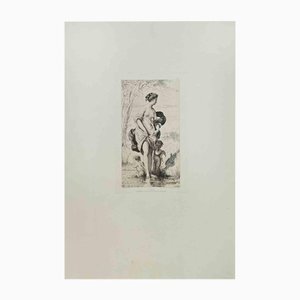 Charles Chaplin, Le Bain, Radierung, 1870er