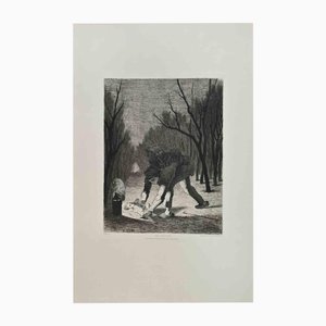 Edmond Ulm, Puer Expossitus, Etching, 1870s