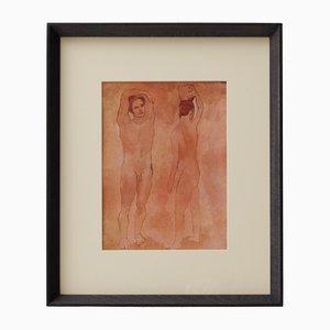 Pablo Picasso, Composition, 1943, Color Cliché Print, Framed